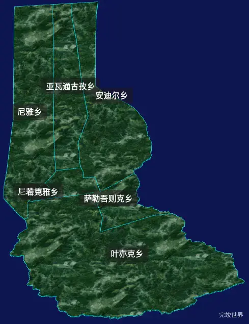 threejs和田地区民丰县geoJson地图3d地图css2d标签