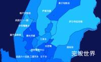 echarts伊犁哈萨克自治州霍城县geoJson地图 visualMap控制地图颜色演示实例