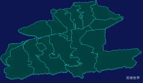threejs伊犁哈萨克自治州昭苏县geoJson地图3d地图鼠标移入显示标签并高亮