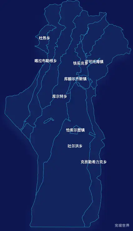 echarts阿勒泰地区富蕴县geoJson地图地图下钻展示