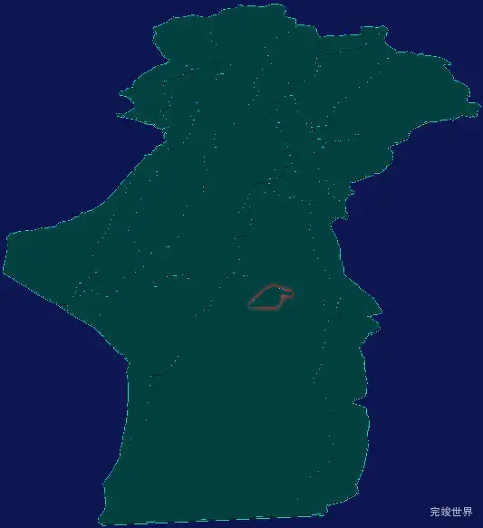 threejs阿勒泰地区富蕴县geoJson地图3d地图红色描边闪烁警报