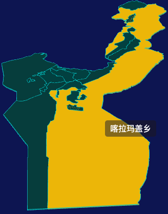 threejs阿勒泰地区福海县geoJson地图3d地图鼠标移入显示标签并高亮