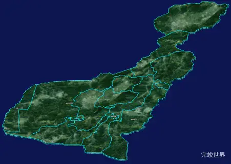 threejs阿勒泰地区哈巴河县geoJson地图3d地图CSS3D标签