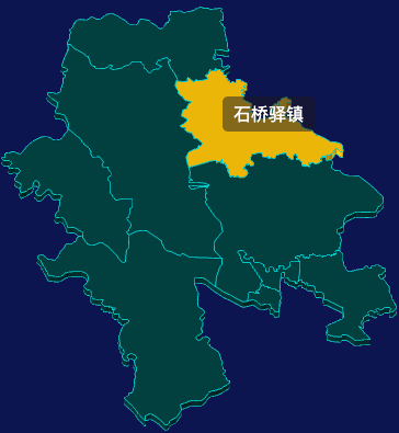 threejs荆门市东宝区geoJson地图3d地图指定区域闪烁