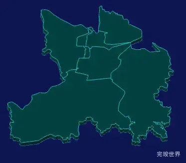 threejs荆门市掇刀区geoJson地图3d地图