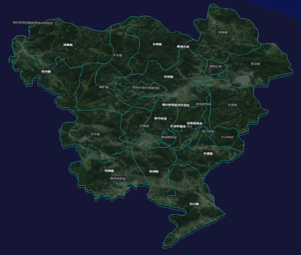 threejs荆门市钟祥市geoJson地图3d地图自定义贴图加CSS3D标签