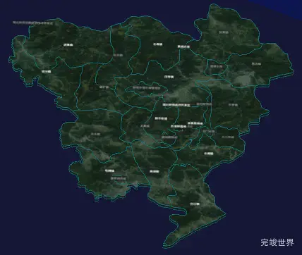 threejs荆门市钟祥市geoJson地图3d地图自定义贴图加CSS3D标签