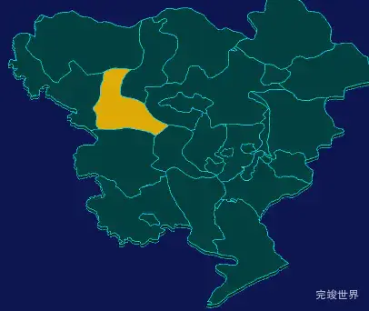 threejs荆门市钟祥市geoJson地图3d地图指定区域闪烁