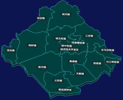 threejs孝感市应城市geoJson地图3d地图CSS3D标签