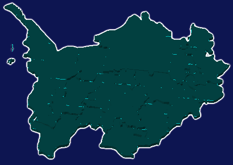 threejs孝感市汉川市geoJson地图3d地图添加描边效果