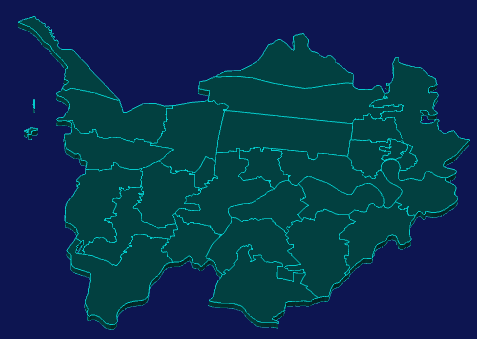 threejs孝感市汉川市geoJson地图3d地图