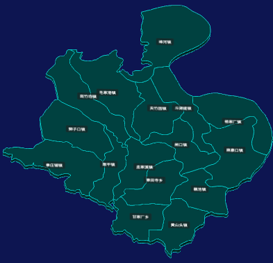 threejs荆州市公安县geoJson地图3d地图CSS3D标签