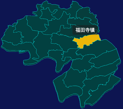 threejs荆州市监利市geoJson地图3d地图鼠标移入显示标签并高亮