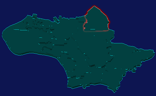 threejs荆州市江陵县geoJson地图3d地图红色描边闪烁警报