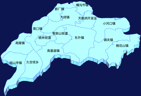 echarts荆州市石首市geoJson地图3d地图