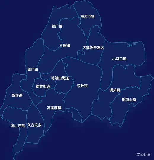 echarts荆州市石首市geoJson地图地图下钻展示