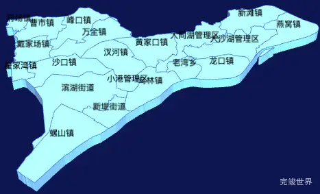 echarts荆州市洪湖市geoJson地图3d地图