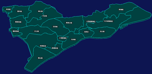 threejs荆州市洪湖市geoJson地图3d地图CSS3D标签