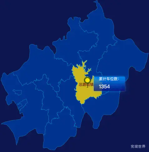 echarts黄冈市团风县geoJson地图点击地图插小旗