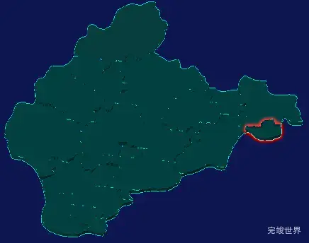 threejs黄冈市浠水县geoJson地图3d地图红色描边闪烁警报