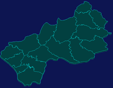 threejs黄冈市蕲春县geoJson地图3d地图