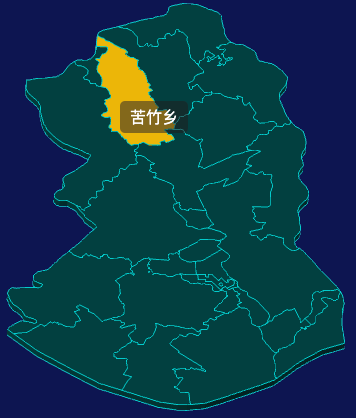 threejs黄冈市黄梅县geoJson地图3d地图鼠标移入显示标签并高亮