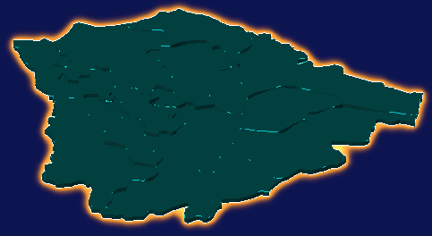 threejs咸宁市咸安区geoJson地图3d地图添加金色效果