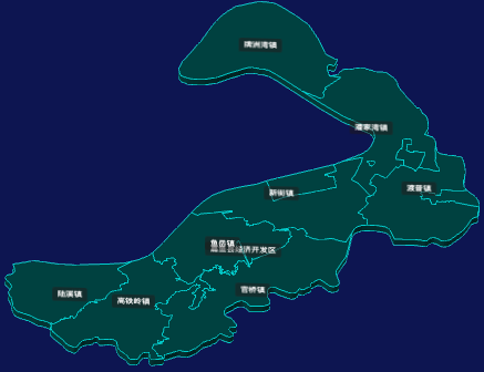 threejs咸宁市嘉鱼县geoJson地图3d地图CSS3D标签