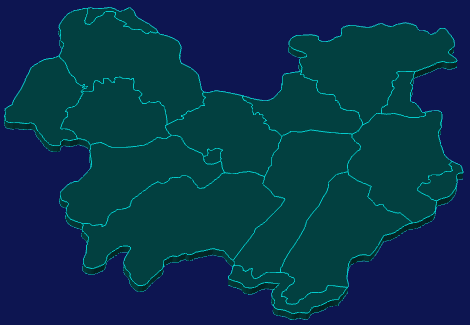 threejs咸宁市通城县geoJson地图3d地图