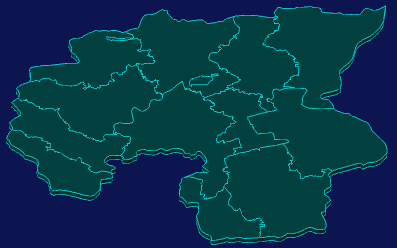 threejs咸宁市崇阳县geoJson地图3d地图鼠标移入显示标签并高亮