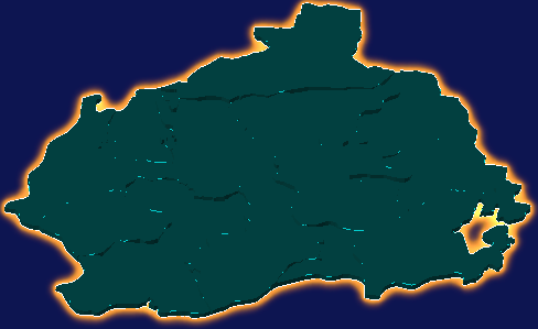 threejs咸宁市通山县geoJson地图3d地图添加金色效果