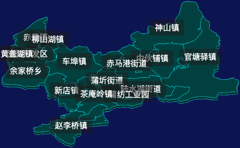 threejs咸宁市赤壁市geoJson地图3d地图css2d标签