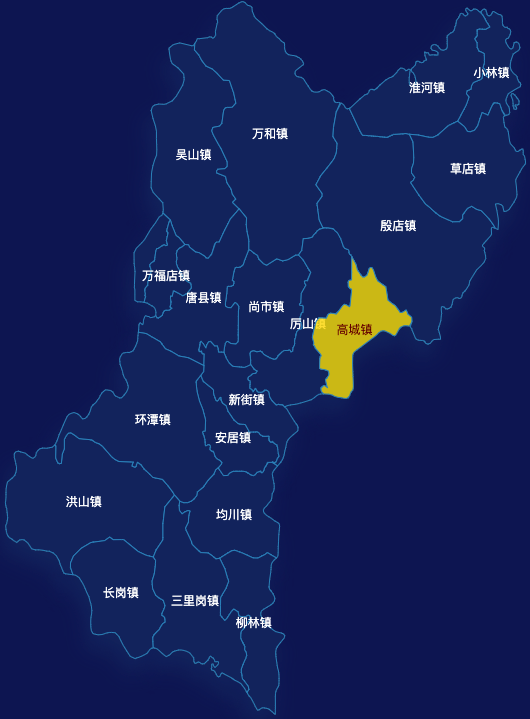 echarts随州市随县geoJson地图地图下钻展示