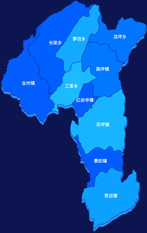 echarts恩施土家族苗族自治州建始县geoJson地图 visualMap控制地图颜色