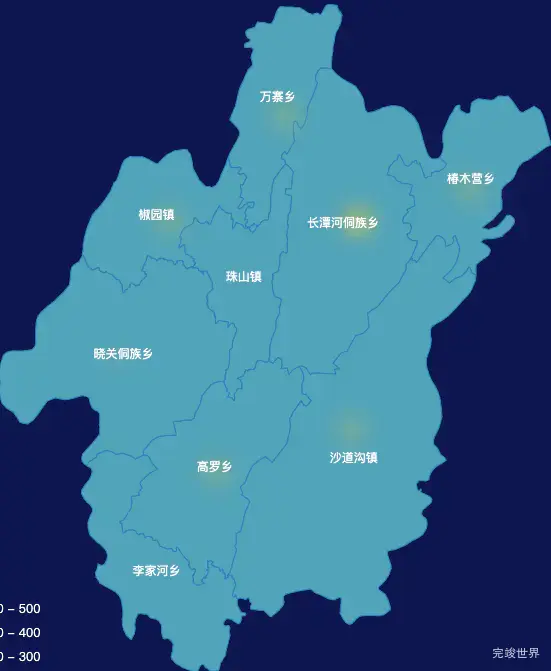 echarts恩施土家族苗族自治州宣恩县geoJson地图热力图