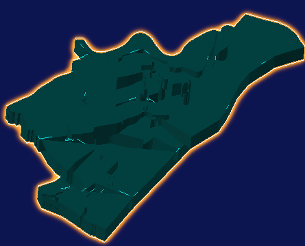 threejs武汉市江岸区geoJson地图3d地图添加金色效果