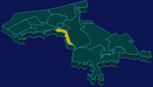 threejs武汉市青山区geoJson地图3d地图指定区域闪烁