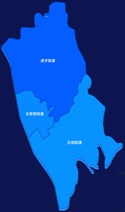 echarts宜昌市猇亭区geoJson地图 visualMap控制地图颜色