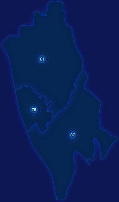 echarts宜昌市猇亭区geoJson地图圆形波纹状气泡图