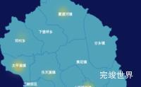 echarts宜昌市夷陵区geoJson地图热力图演示实例