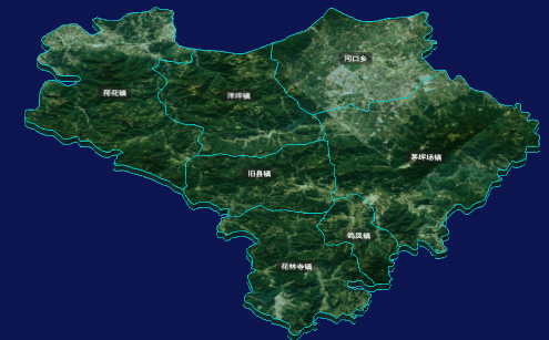 threejs宜昌市远安县geoJson地图3d地图自定义贴图加CSS3D标签