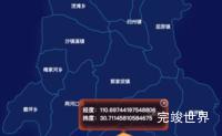 echarts宜昌市秭归县geoJson地图根据经纬度显示自定义html弹窗实例