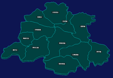 threejs宜昌市秭归县geoJson地图3d地图CSS3D标签