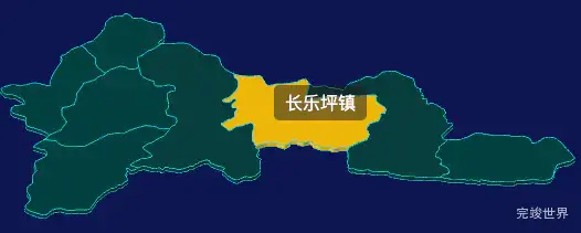 threejs宜昌市五峰土家族自治县geoJson地图3d地图鼠标移入显示标签并高亮