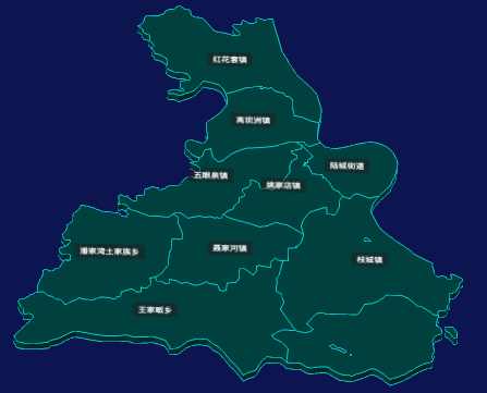 threejs宜昌市宜都市geoJson地图3d地图CSS3D标签