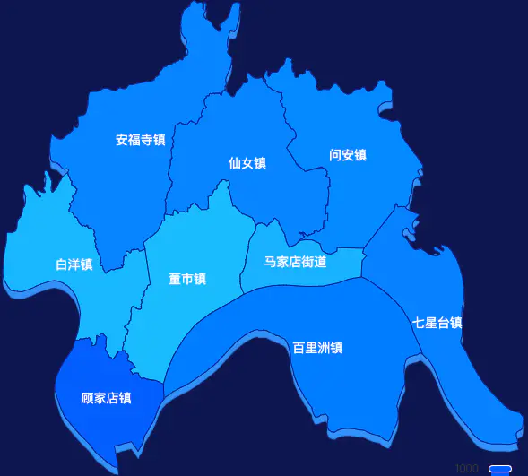 echarts宜昌市枝江市geoJson地图 visualMap控制地图颜色