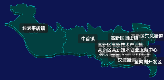 threejs襄阳市樊城区geoJson地图3d地图css2d标签