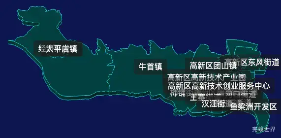 threejs襄阳市樊城区geoJson地图3d地图css2d标签