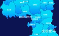 echarts襄阳市襄州区geoJson地图局部颜色渐变演示实例