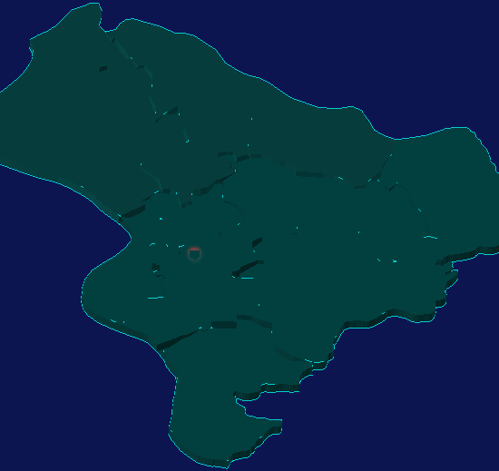 threejs襄阳市老河口市geoJson地图3d地图红色描边闪烁警报